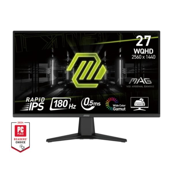 Écran Moniteur Gamer MSI MAG 275QF 27″ 180Hz IPS 2K (4711377204897)