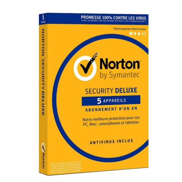 NORTON SECURITY DELUX 3.0 – 5 POSTES 1AN (21367764)