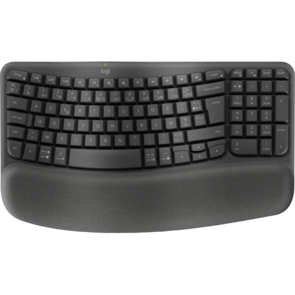Logitech Wave Keys clavier RF sans fil + Bluetooth AZERTY Français Graphite (920-012286)