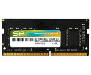 Barette mémoire Silicon Power DDR4 SODIMM 8 GB 3200MHz (SP008GBSFU320X02)